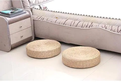 Rush Grass Meditation Cushion and Yoga Mat